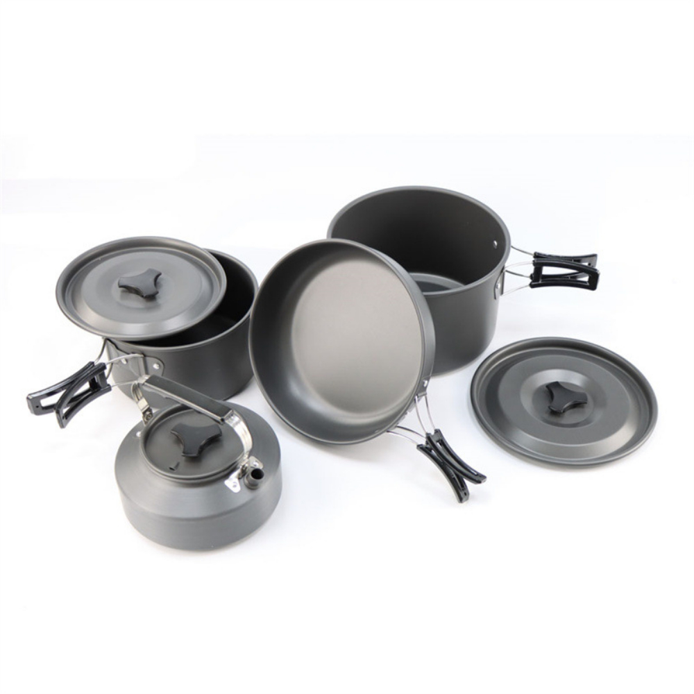 Camping Cooking Pot Large - Lightweight Aluminum Alloy Outdoor Camping Cooking