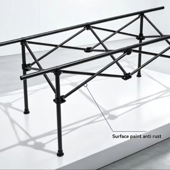 Camping Cooking Table - Portable Adjustable Stand Folding Table for