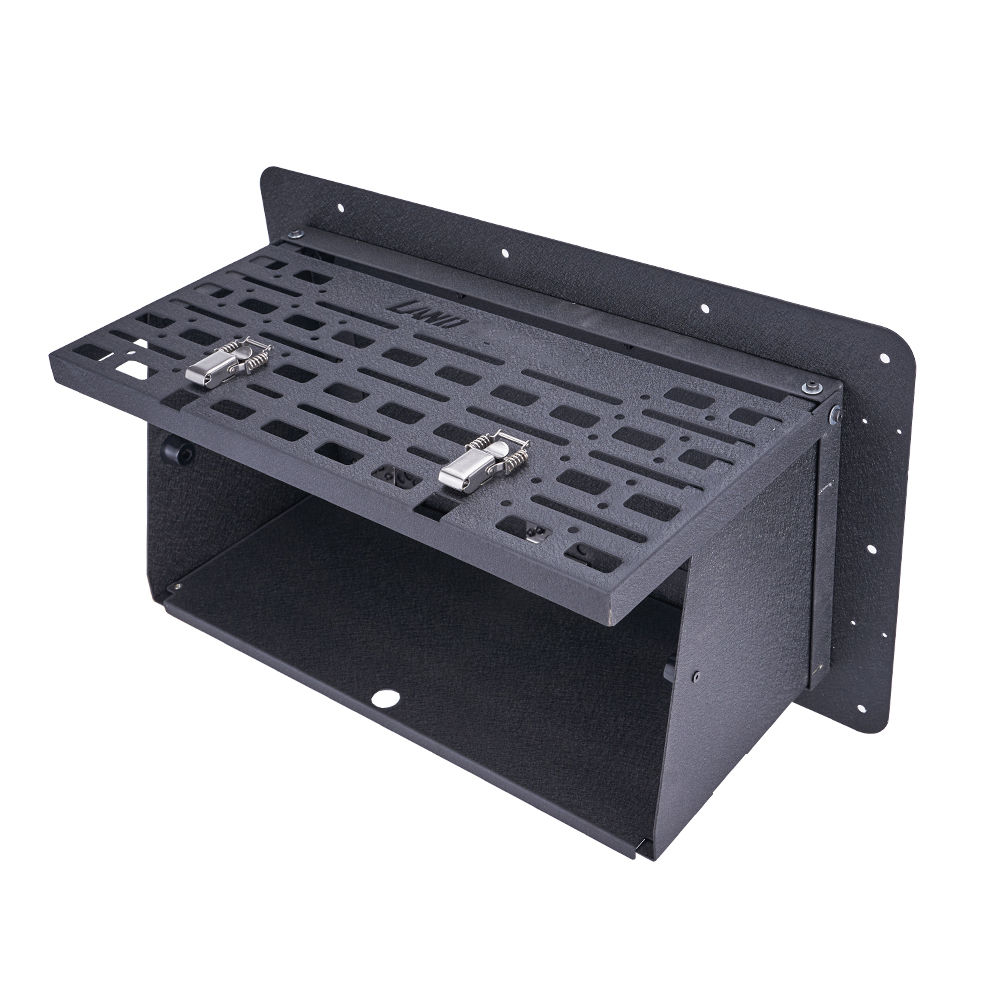Camping Cooking Table With Storage - Alloy Rear Door Folding Drop Down