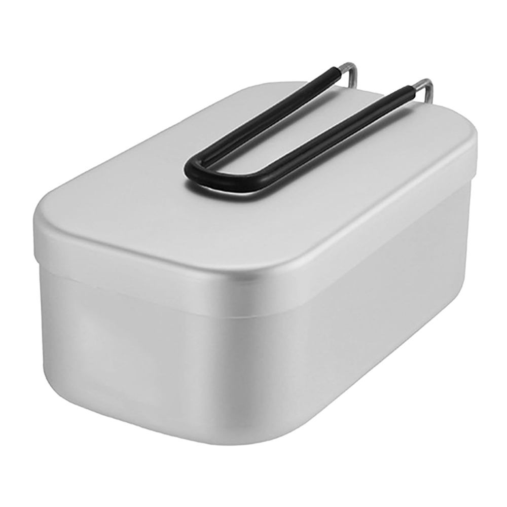 Camping Cooking Pots And Pans - 800ML Aluminum Lunch Boxes Outdoor Camping