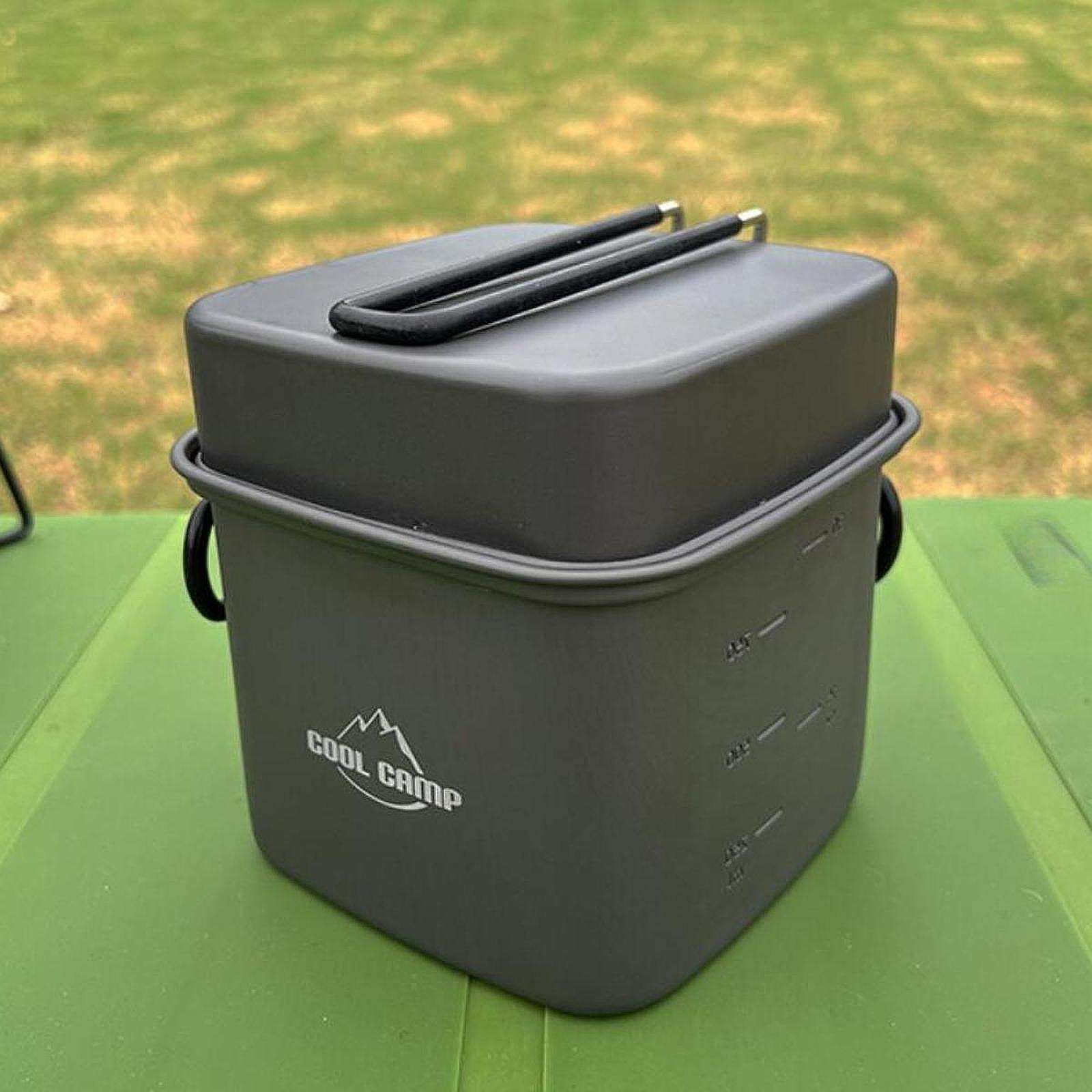Camping Cooking Pot Set - Camping Cookware Set Frying Pan Travel