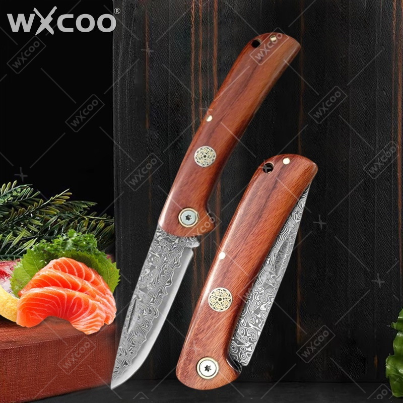 Camping Cooking Knife - WXCOO Folding Knife Pocket Knife Stainless