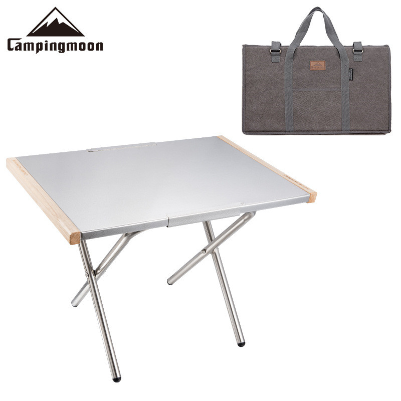 Camping Cooking Table With Storage - Outdoor Portable Stainless Steel Table CampingMoon