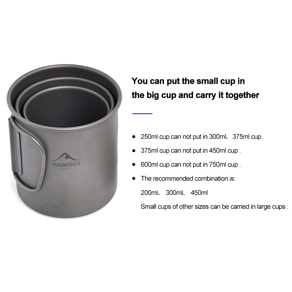 Widesea Camping Mug Titanium C - Camping Cooking All In One 评论和价格