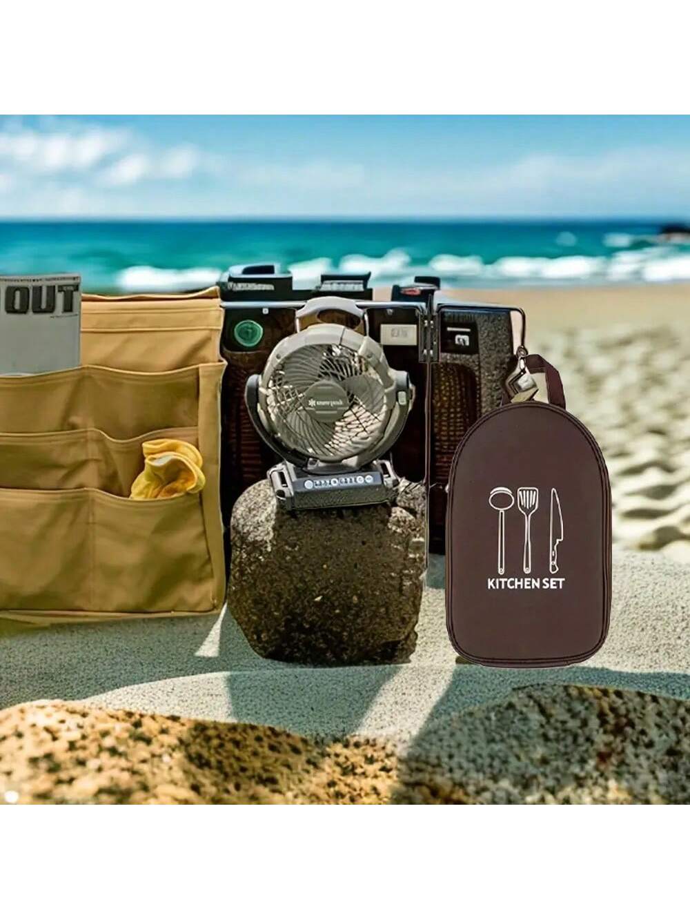 Outdoor Camping Cookware Stora - Camping Cooking Container 评论和价格