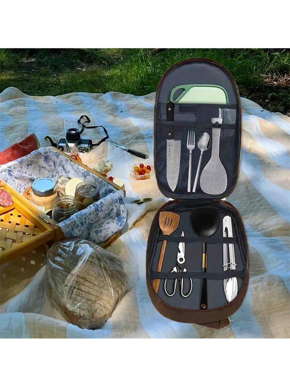 Outdoor Camping Cookware Stora - Camping Cooking Container 评论和价格