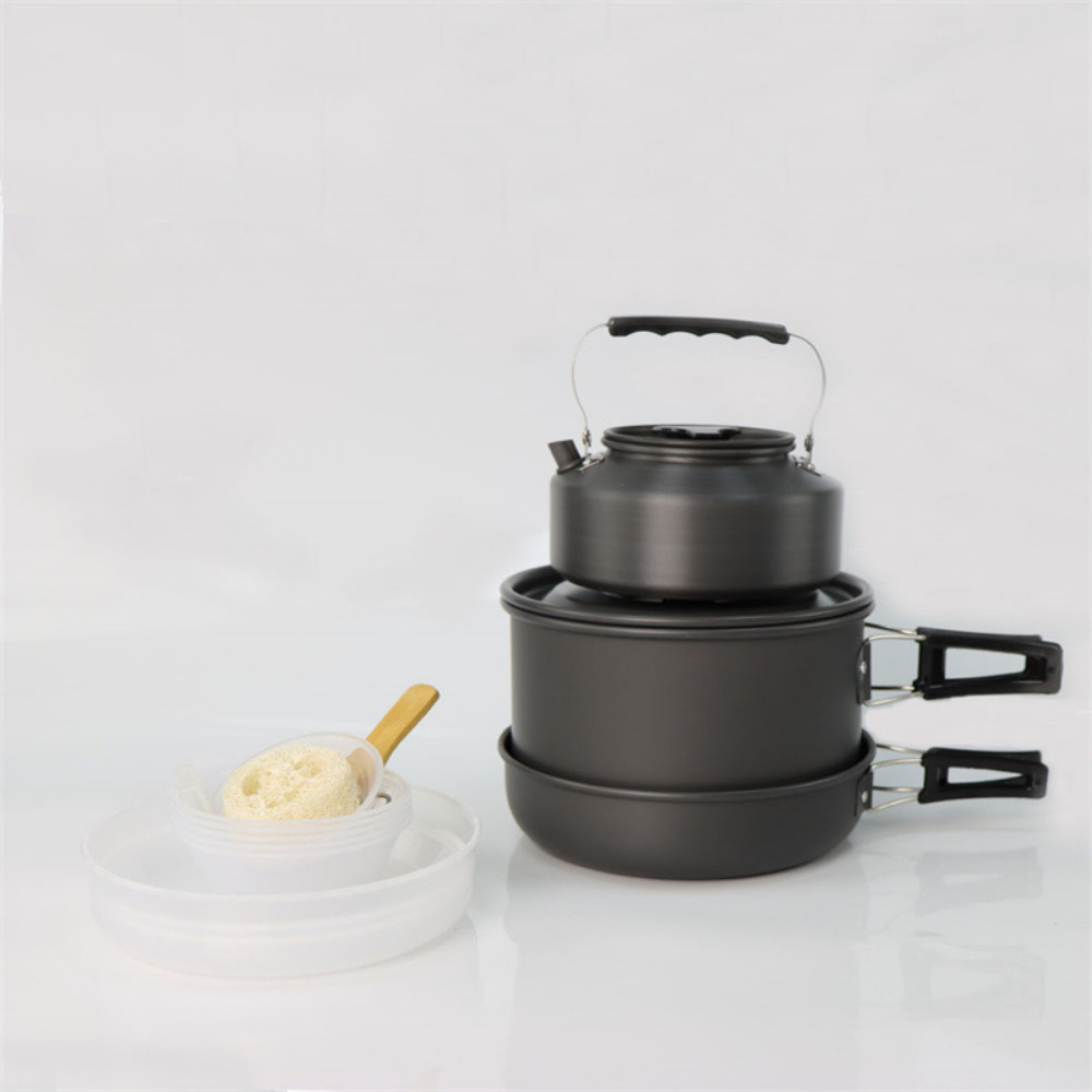 Lightweight Aluminum Alloy Out - Camping Cooking Pot Large 评论和价格