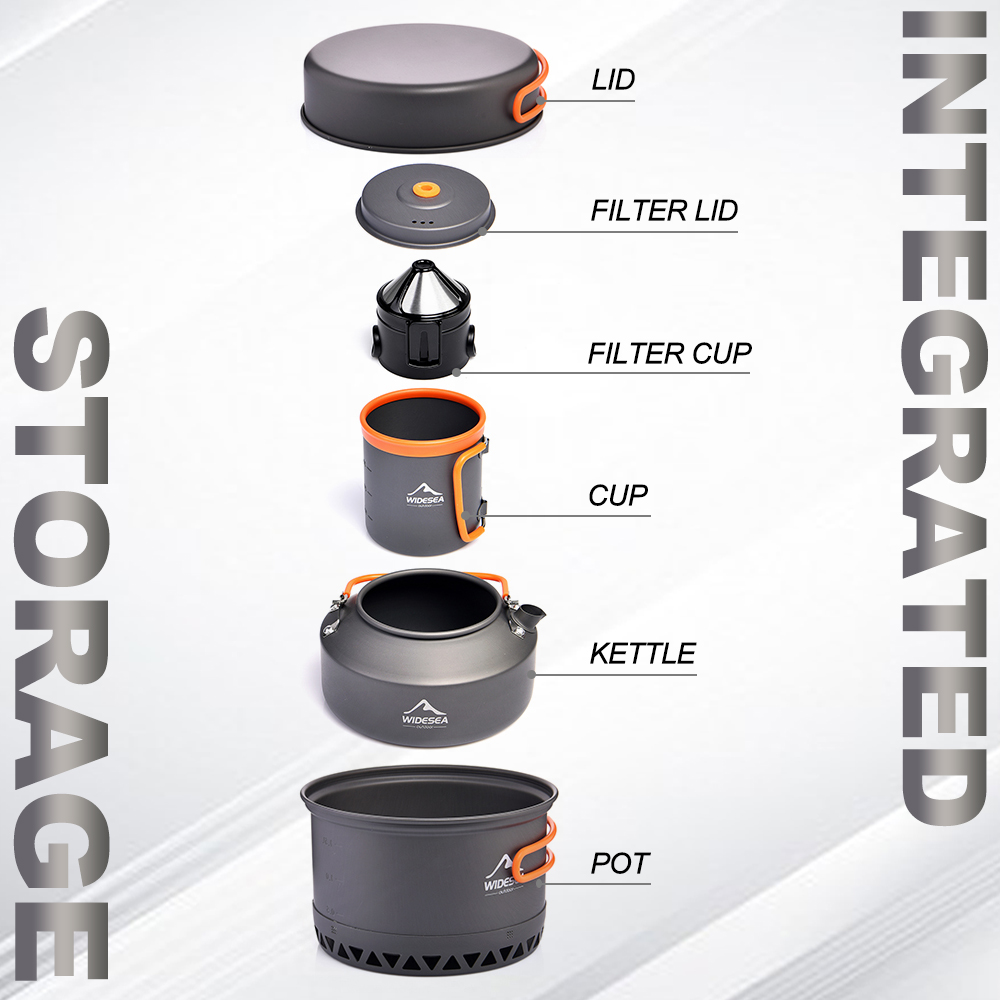 Camping Tableware Outdoor Cook - Camping Cooking Pot Set 评论和价格