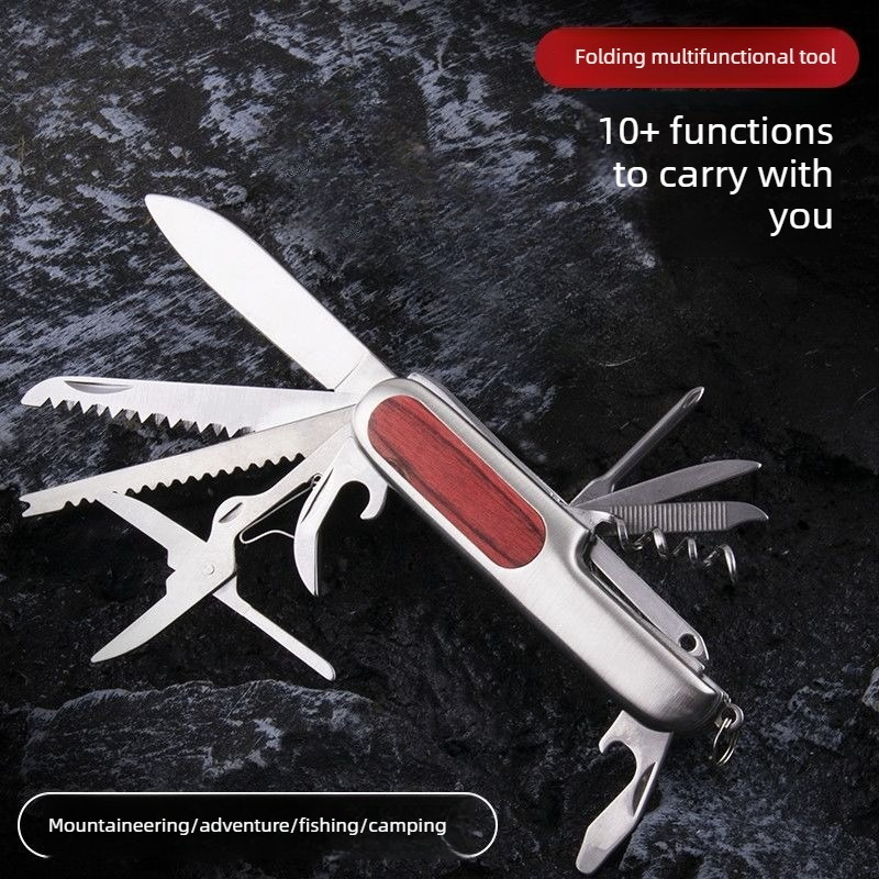 10 in 1 Multifunctional Swiss  - Camping Cooking Knife 评论和价格