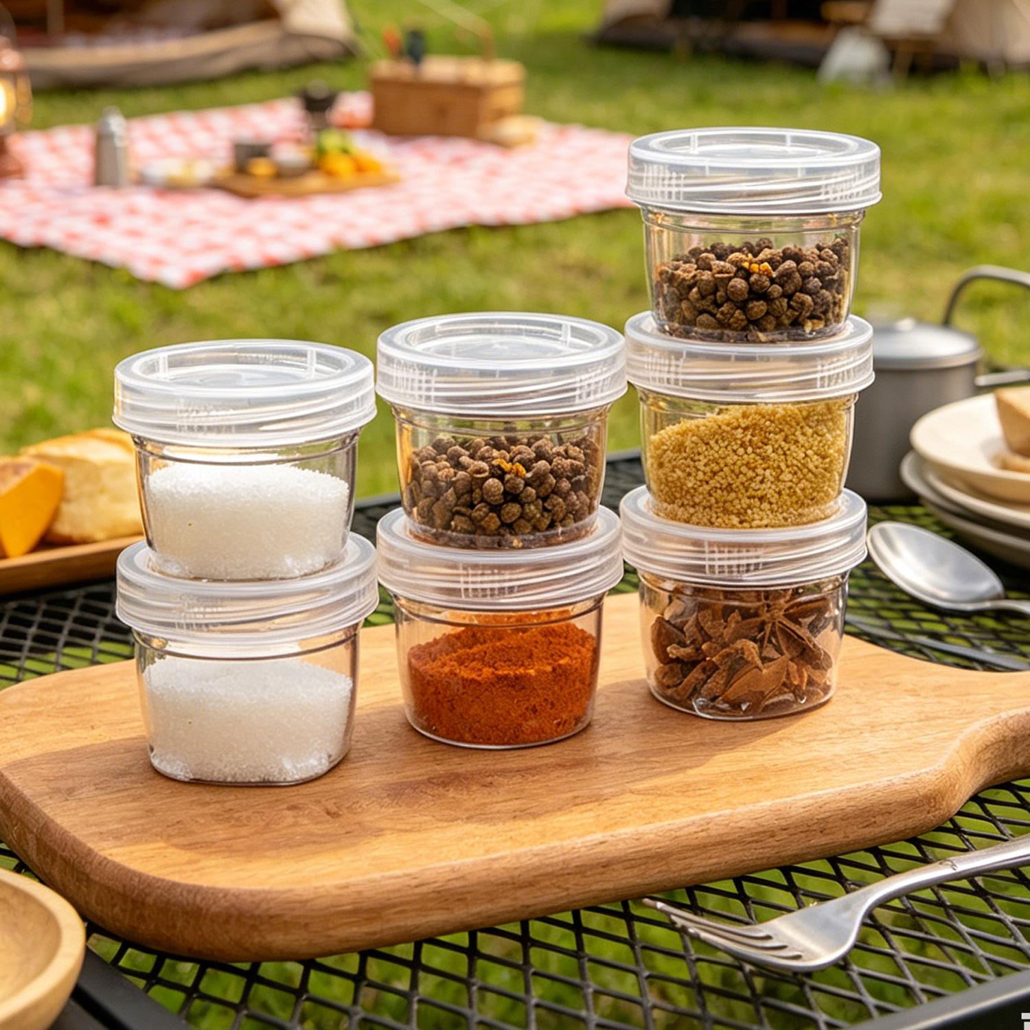 Portable Spice Rack Camping Tr - Camping Cooking Container 评论和价格