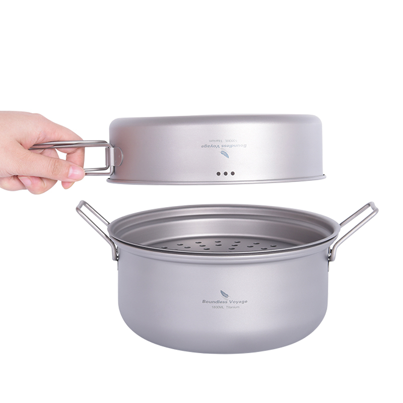 Boundless Voyage Titanium Stea - Camping Cooking Pot Set 评论和价格