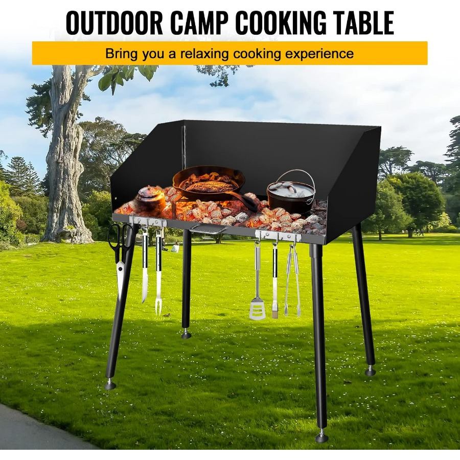 30 x 16 Inch Carbon Steel Dutc - Camping Cooking Table 评论和价格