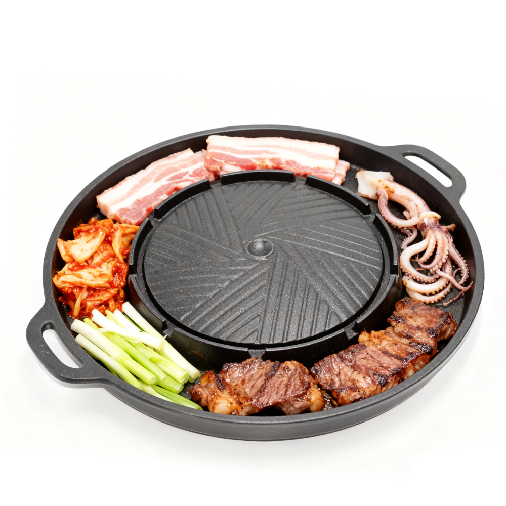 KOSUN Korean BBQ Grill Pan 2 i - Camping Cooking Tray 评论和价格