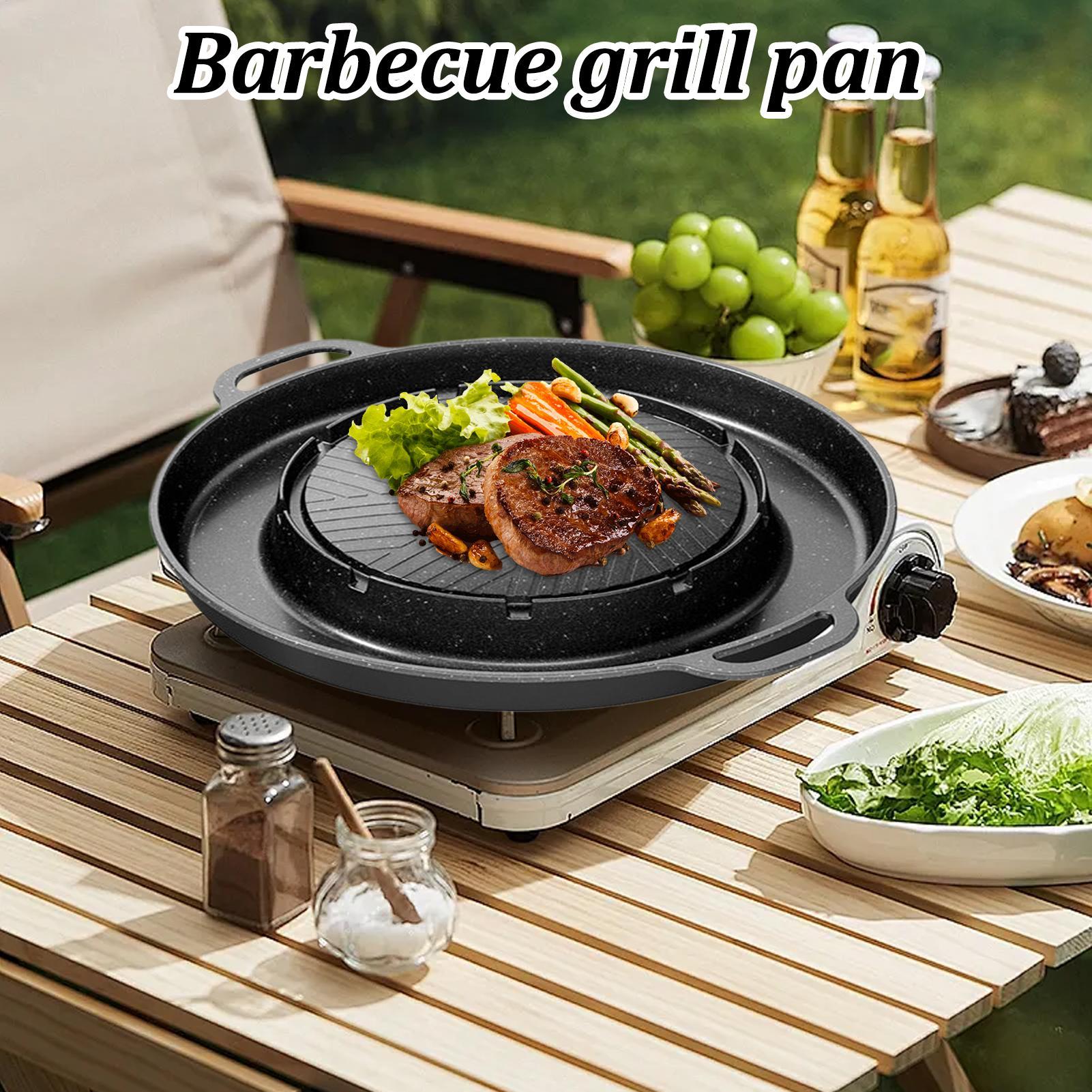 2-in-1 Grill & Hot Pan for Sto - Camping Cooking Table 评论和价格