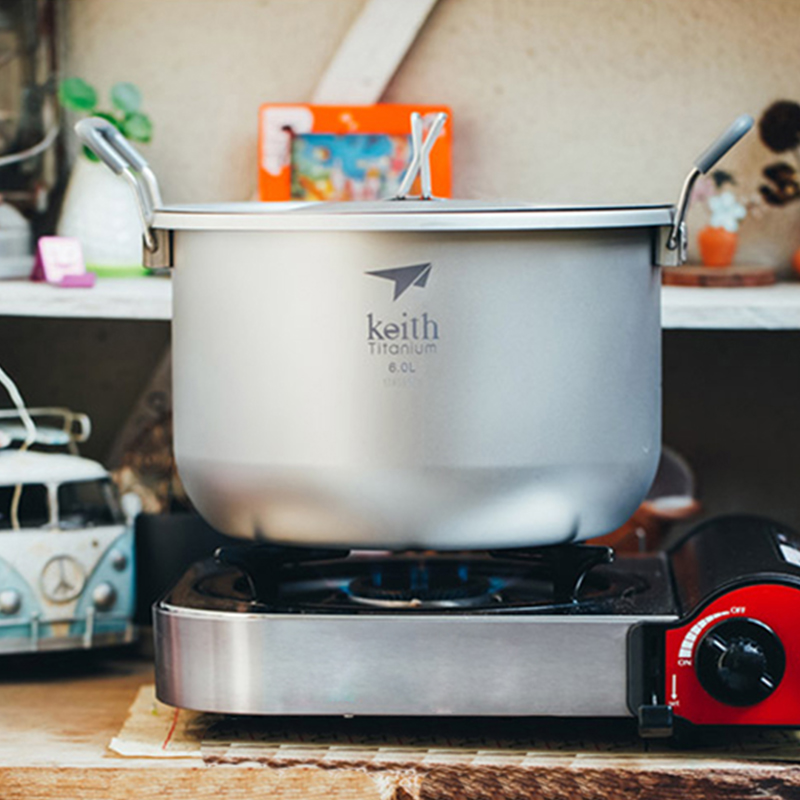 Keith-Camping Cooking Set, Tit - Camping Cooking Pot Set 评论和价格