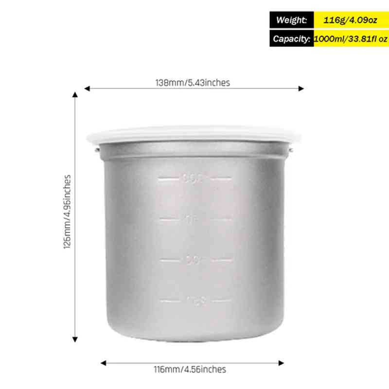 Silverant Camping Titanium Pot - Camping Cooking Pot Set 评论和价格