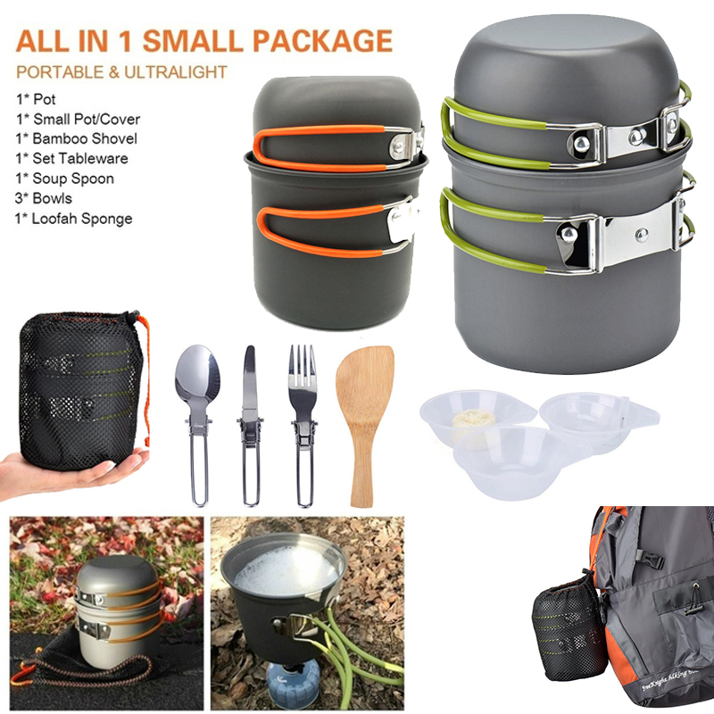 New Camping Pot  Portable Outd - Camping Cooking Pot Set 评论和价格