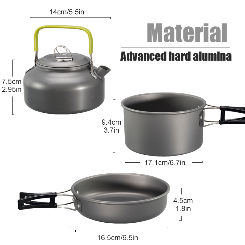 WESTTUNE Camping Cookware Kit  - Camping Cooking Pots And Pans 评论和价格