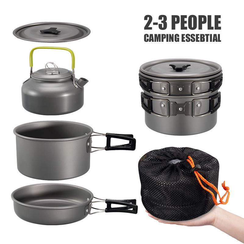 WESTTUNE Camping Cookware Kit  - Camping Cooking Pots And Pans 评论和价格