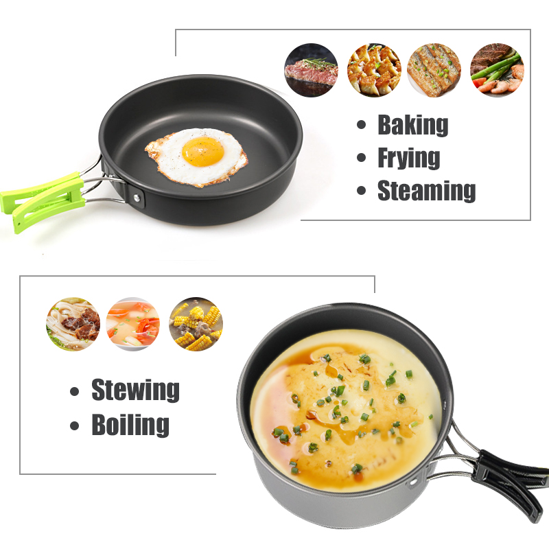 WESTTUNE Camping Cookware Kit  - Camping Cooking Pots And Pans 评论和价格