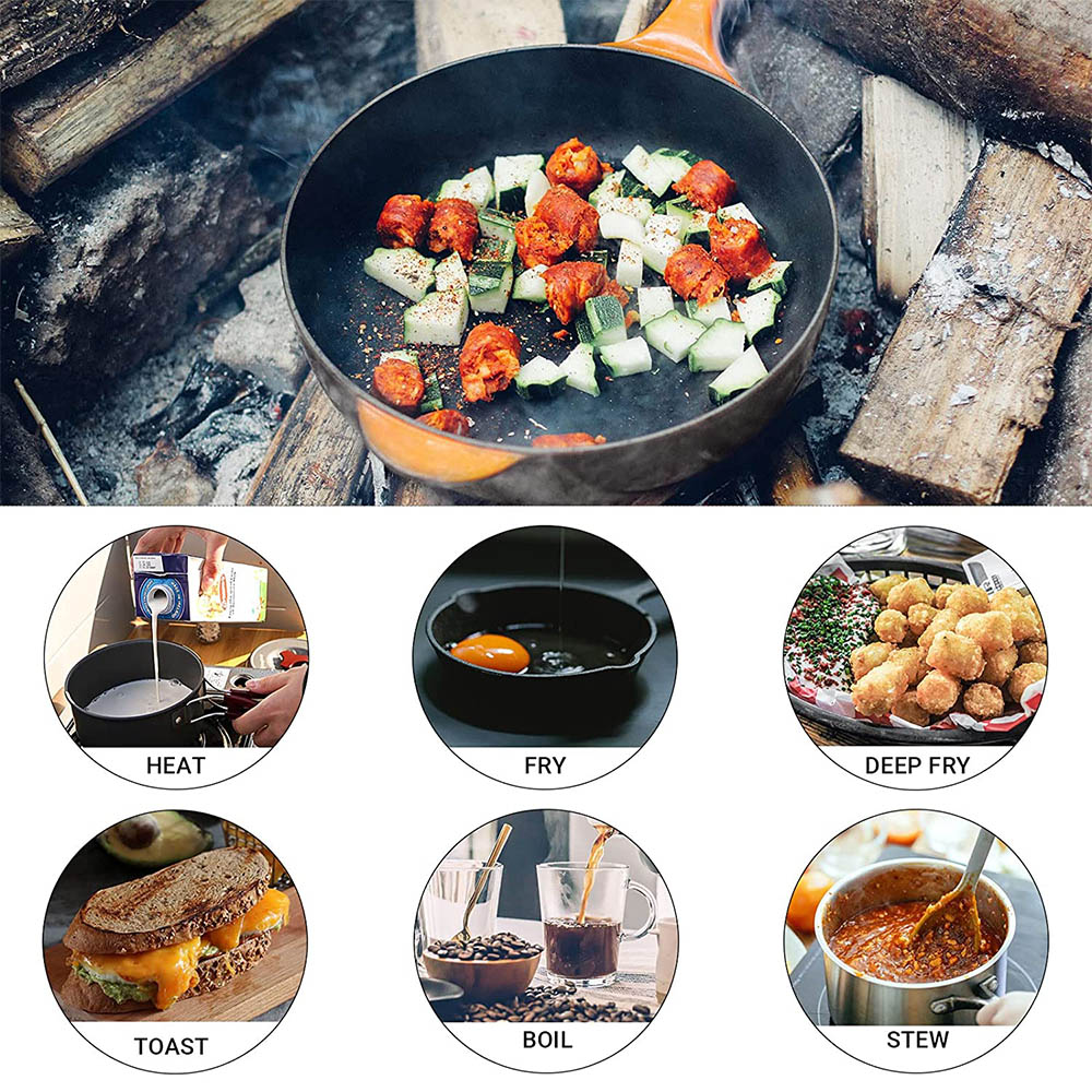 Outdoor cooking 3-4 person pic - Camping Cooking Pot Set 评论和价格