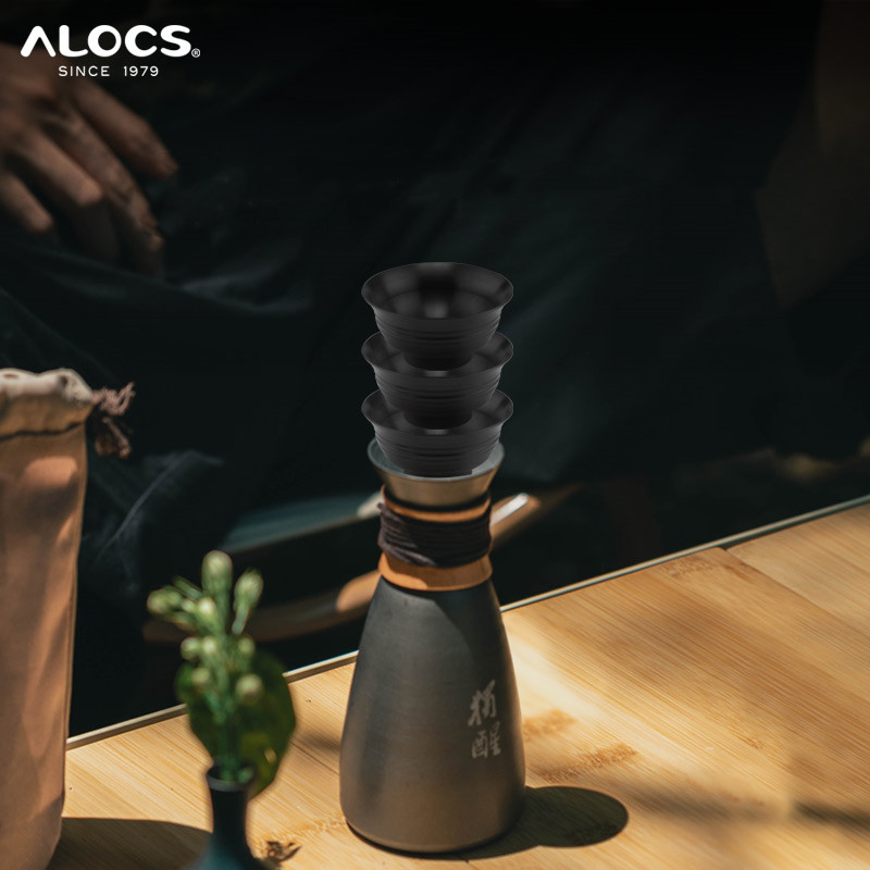 Outdoor Camping Wine Set ALOCS - Camping Cooking Pot Set 评论和价格
