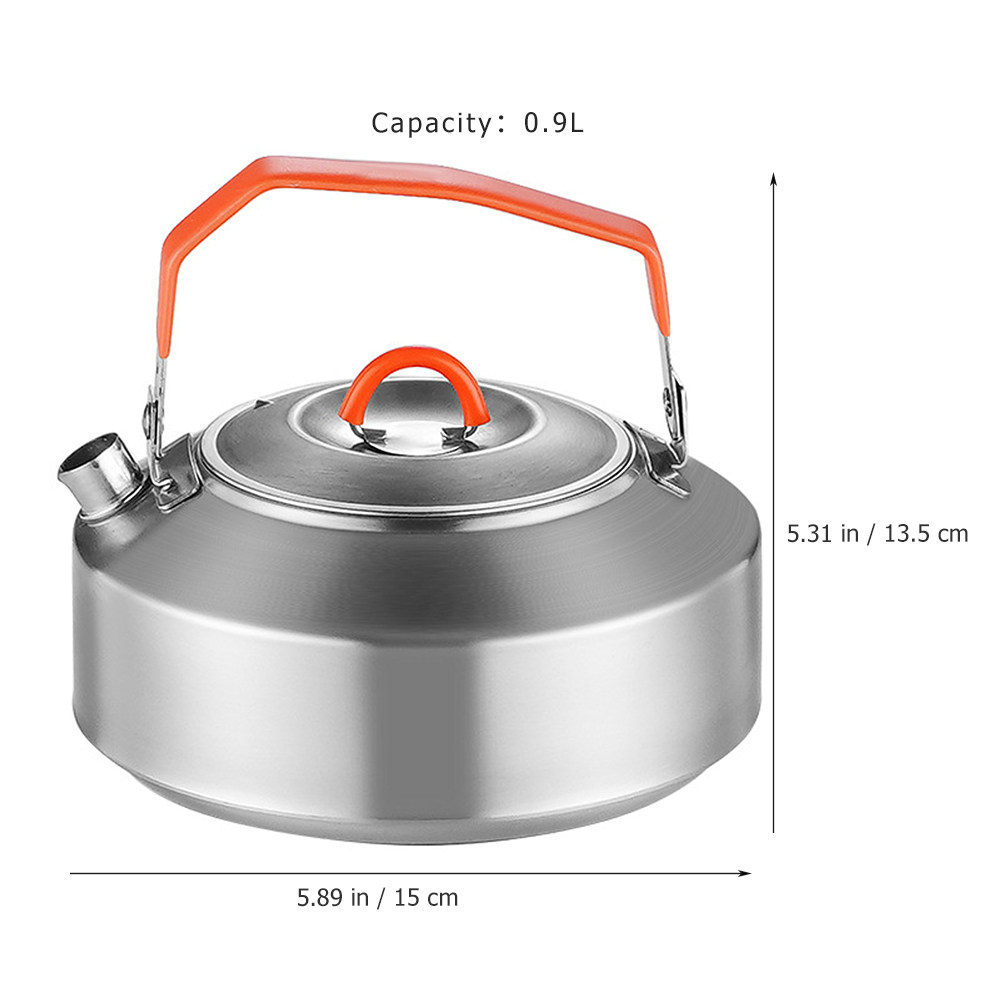 Stainless Steel Camping Tea Ke - Camping Cooking Pot Large 评论和价格