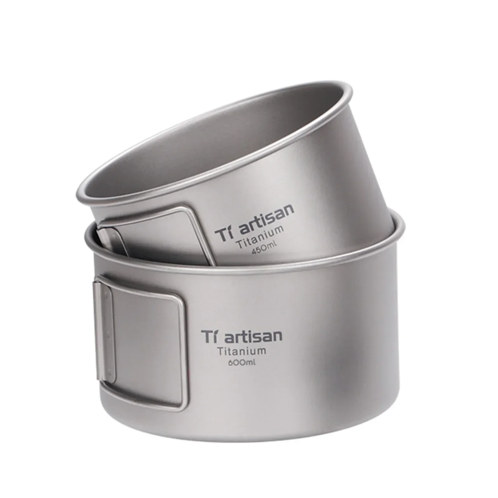 Titanium Bowl With Folding Han - Camping Cooking Container 评论和价格