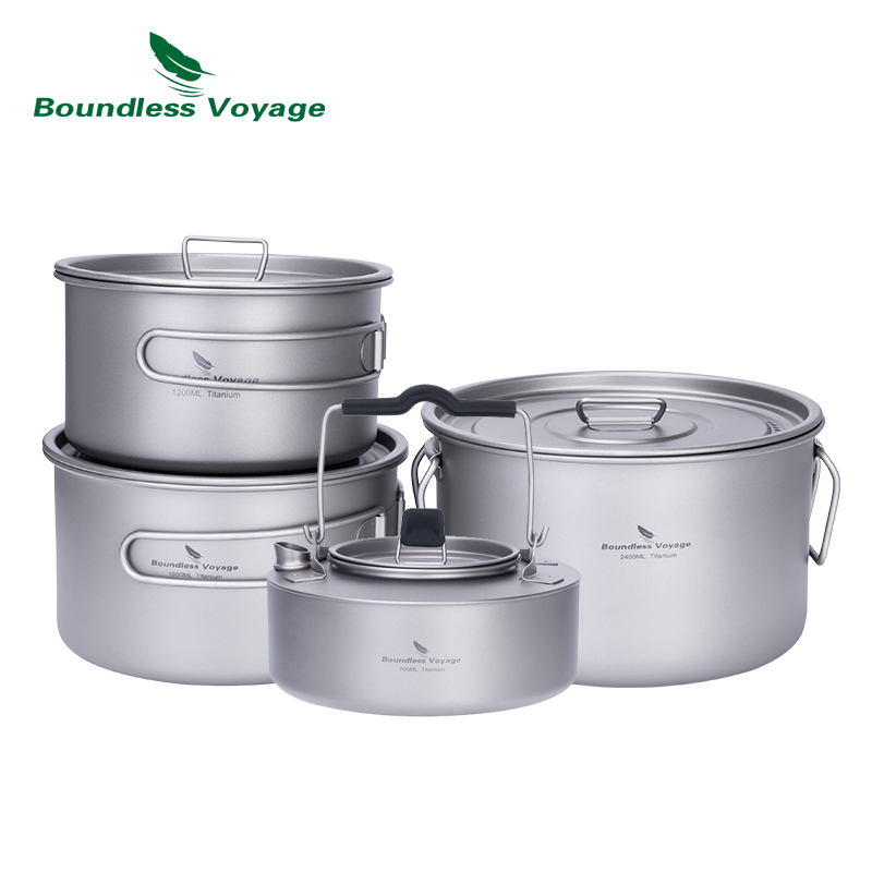 Boundless Voyage Titanium Pot  - Camping Cooking Pot Set 评论和价格