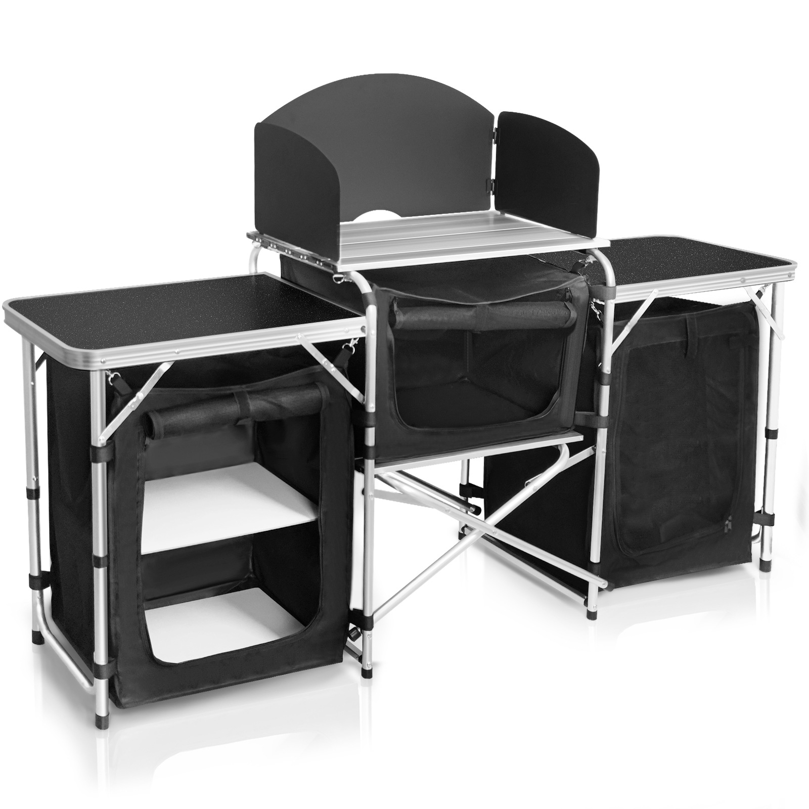 Hot-selling Outdoor Camping Mo - Camping Cooking Table With Storage 评论和价格