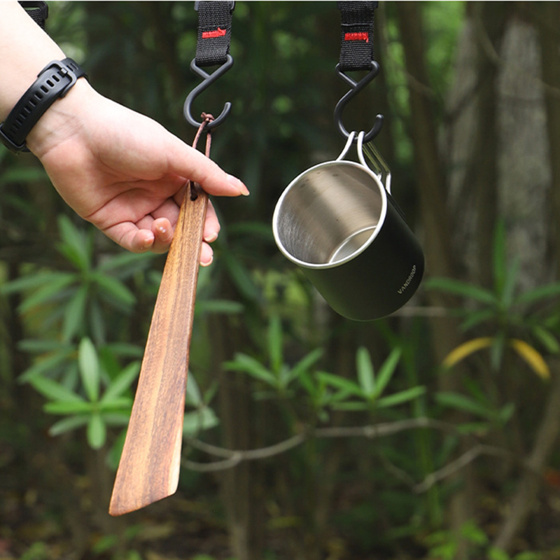 Wooden Spatula Portable Turner - Camping Cooking All In One 评论和价格