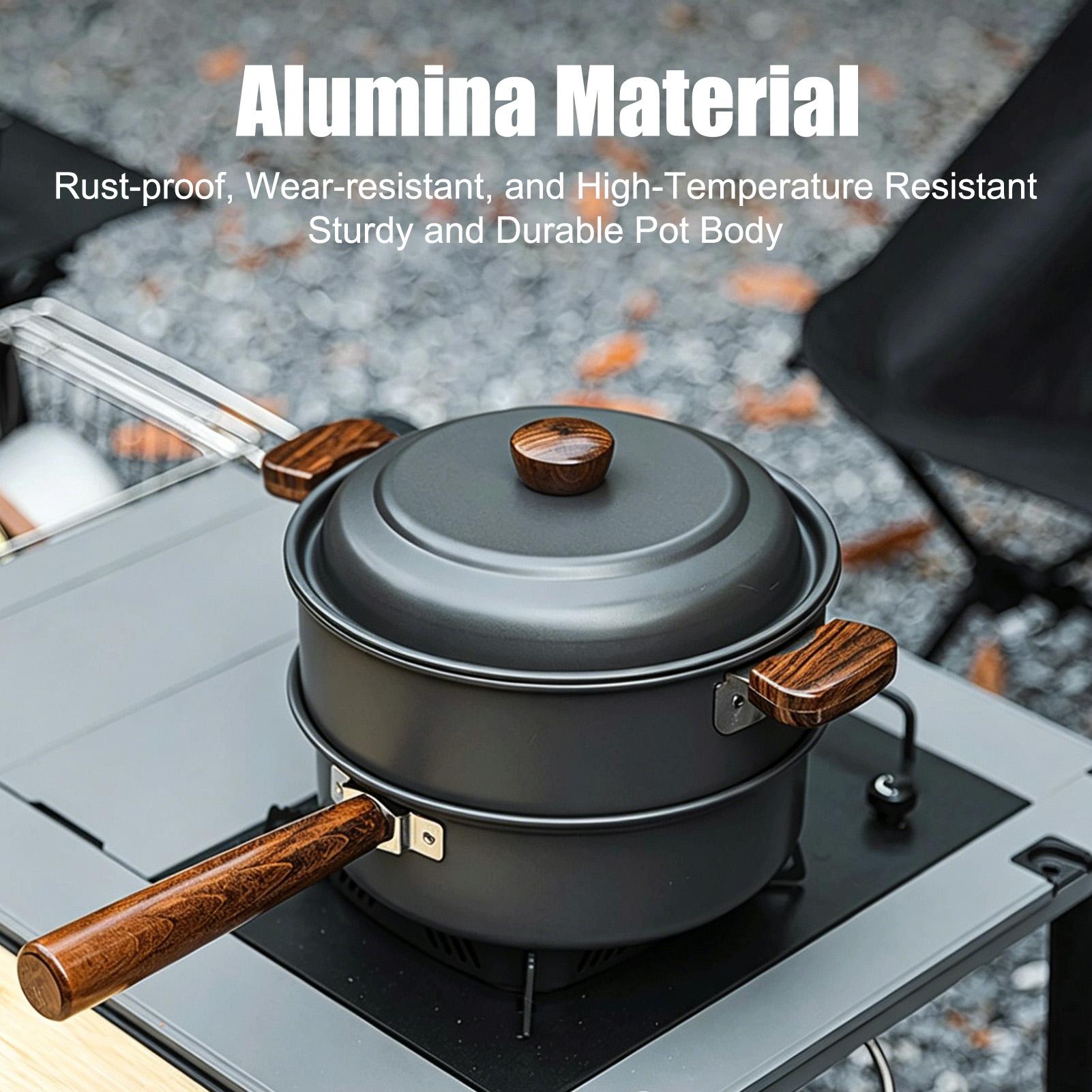 Camping Pot Portable Large Lig - Camping Cooking Pot Large 评论和价格