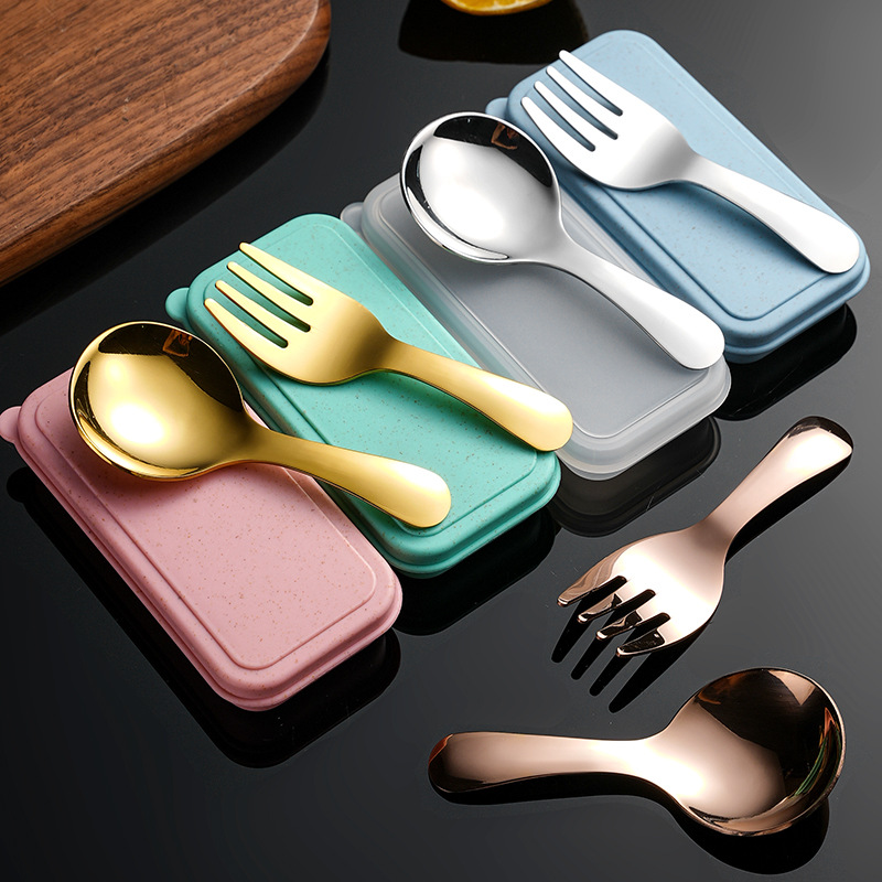 2Pcs Portable Spoon Fork Cutle - Japan Camping Cooking 评论和价格