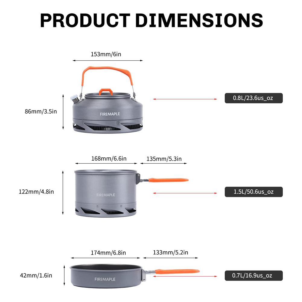 Fire Maple Camping Cookware Ut - Camping Cooking Pots And Pans 评论和价格