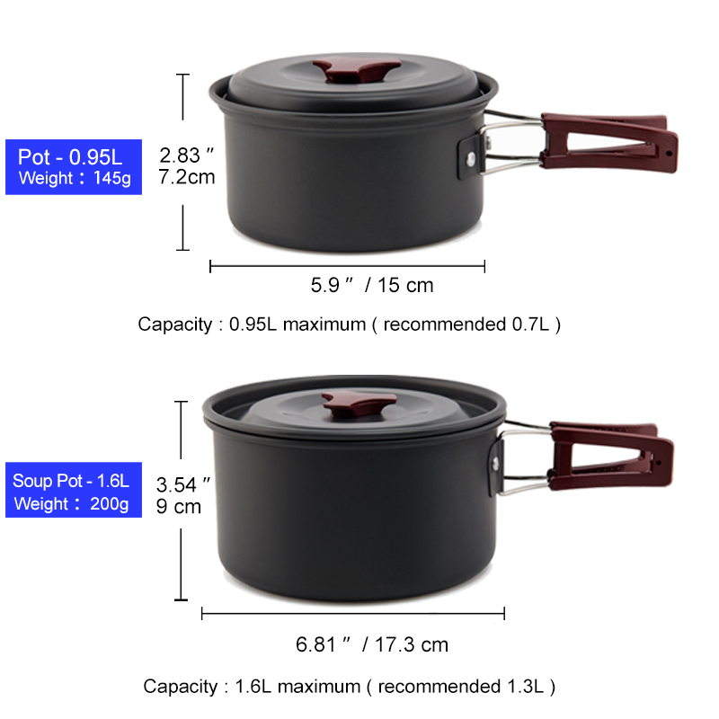 Widesea Camping Cookware Set O - Camping Cooking All In One 评论和价格
