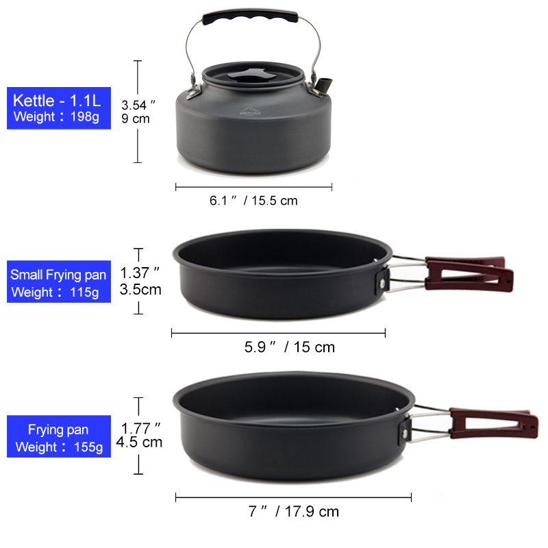 Widesea Camping Cookware Set O - Camping Cooking All In One 评论和价格