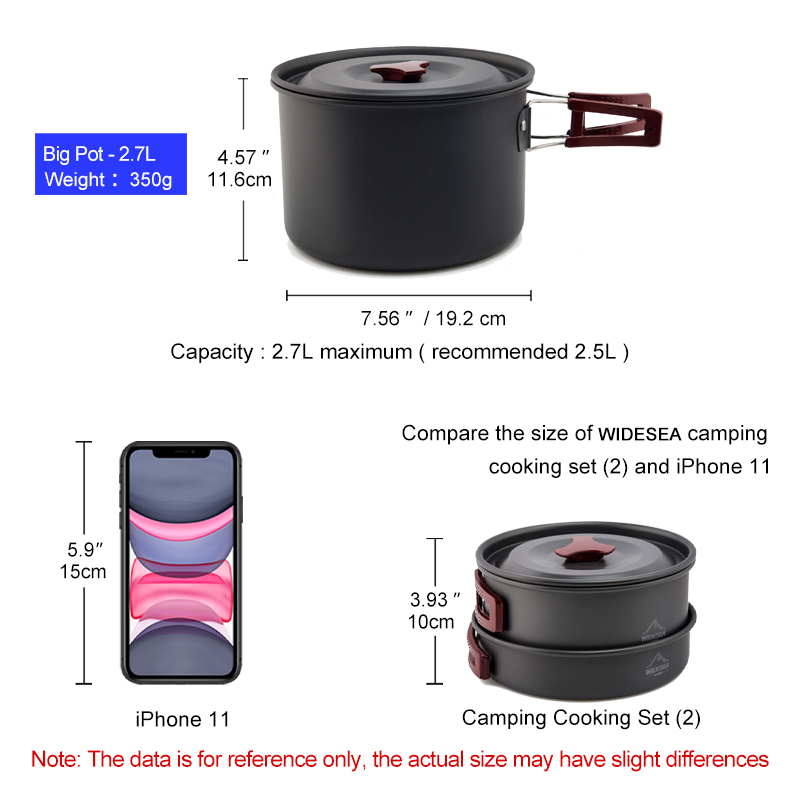 Widesea Camping Cookware Set O - Camping Cooking All In One 评论和价格