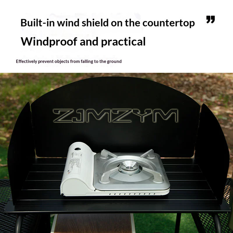 Outdoor Camping Folding Table, - Camping Cooking Table With Storage 评论和价格