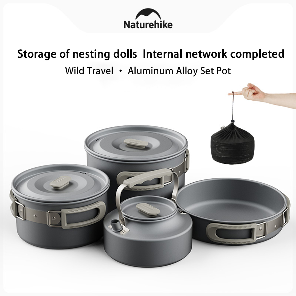 Naturehike Outdoor Pot Set,Cam - Camping Cooking Pot Set 评论和价格