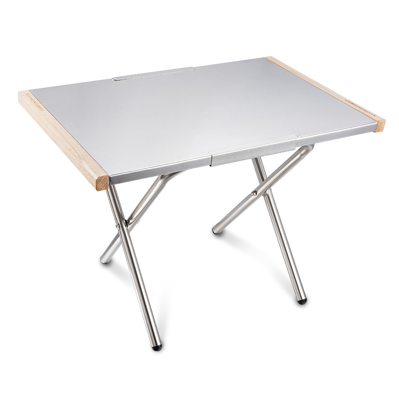 Outdoor Portable Stainless Ste - Camping Cooking Table With Storage 评论和价格