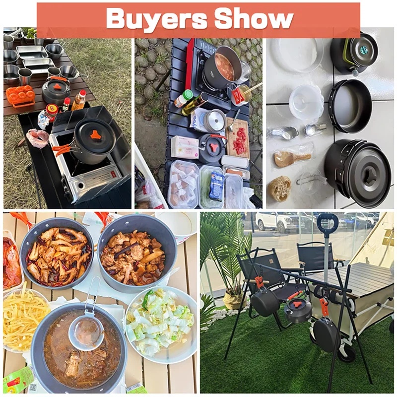 Camping Cooking set Camping Co - Camping Cooking Pots And Pans 评论和价格