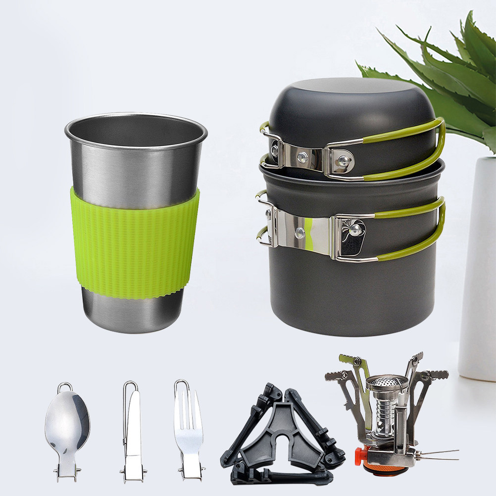 Outdoor Camping Cookware Set L - Camping Cooking Pot Set 评论和价格
