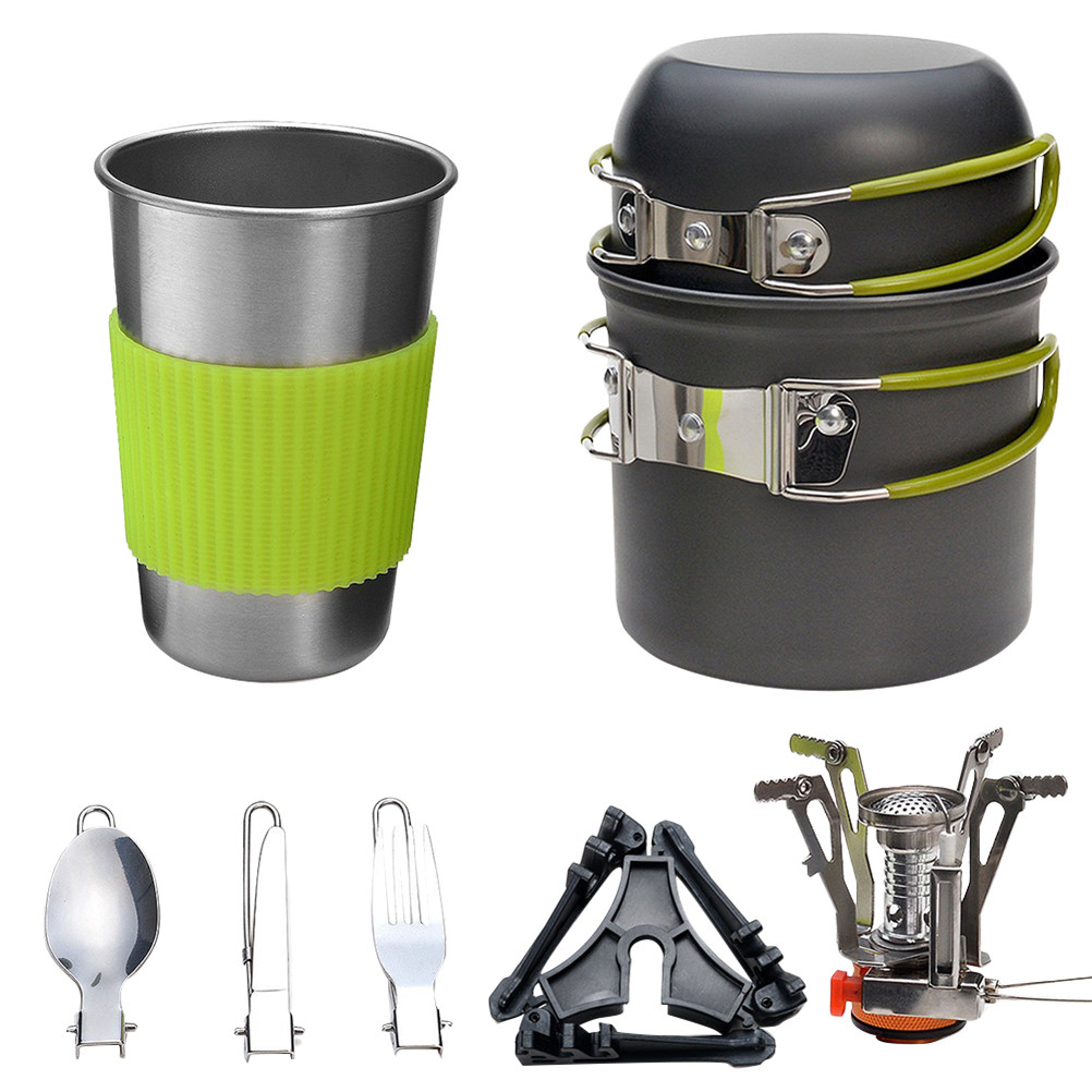 Outdoor Camping Cookware Set L - Camping Cooking Pot Set 评论和价格