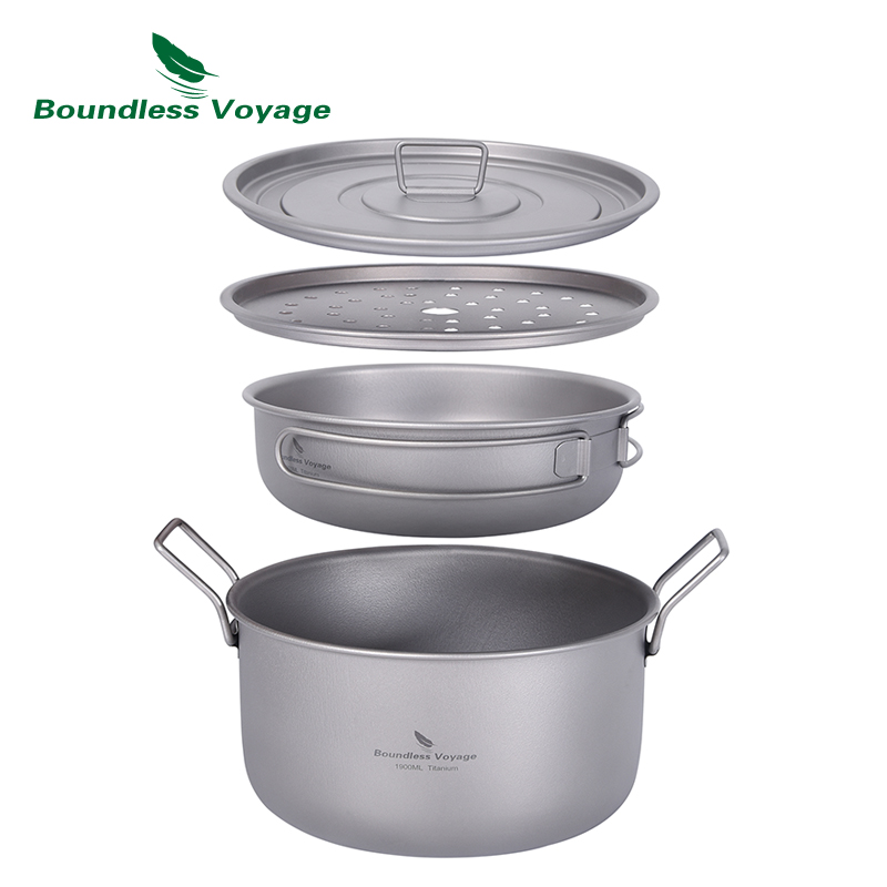 Boundless Voyage Camping Cooki - Camping Cooking Pots And Pans 评论和价格